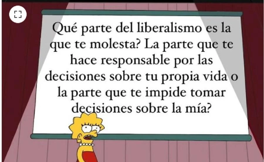 Milei comparte un meme en la previa del discurso