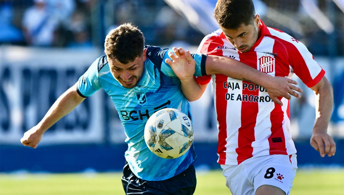 LUCHADO. San Martín viene de vencer a Guillermo Brown en Madryn, en un partido que se definió en la última jugada. 