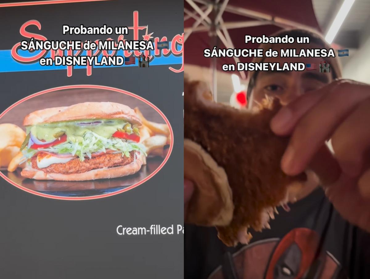 La experiencia de un joven tucumano al probar un sánguche de milanesa en Disney