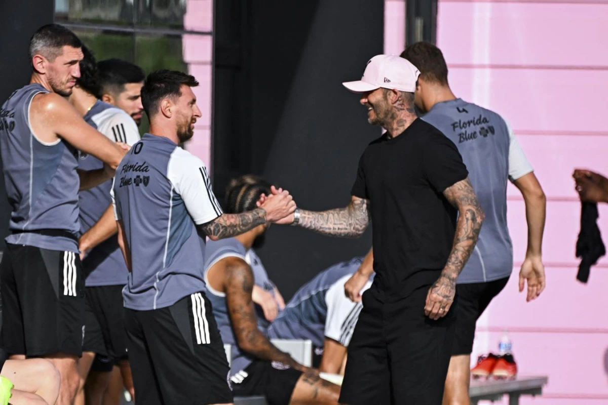 FELIZ. Beckham mostró toda su alegría por la llegada de Lionel Messi a Inter Miami.