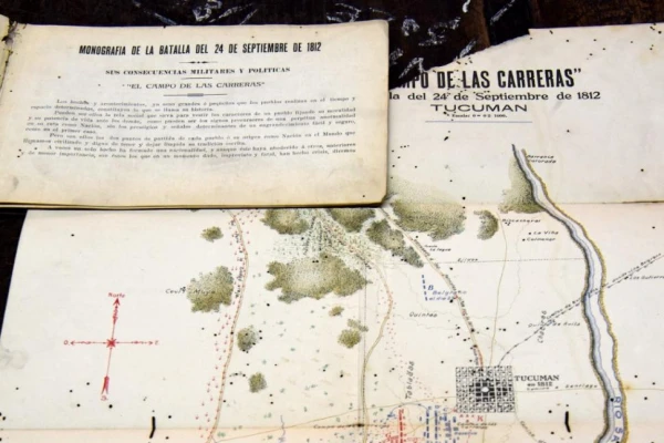 Encontraron uno de los mapas más antiguos de la Batalla de Tucumán