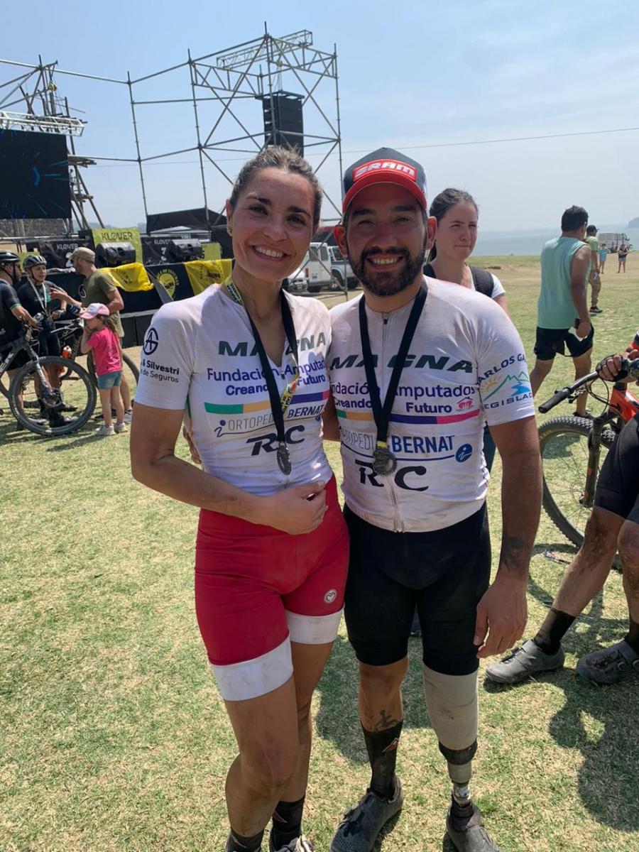 Con la pierna izquierda amputada completó los 45 kilómetros en la carrera de mountain bike “La Batalla de Tucumán”