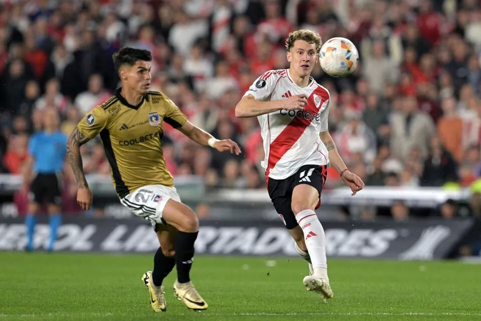 AUTOR DEL GOL. Colidio puso el 1-0 para River en el Monumental.