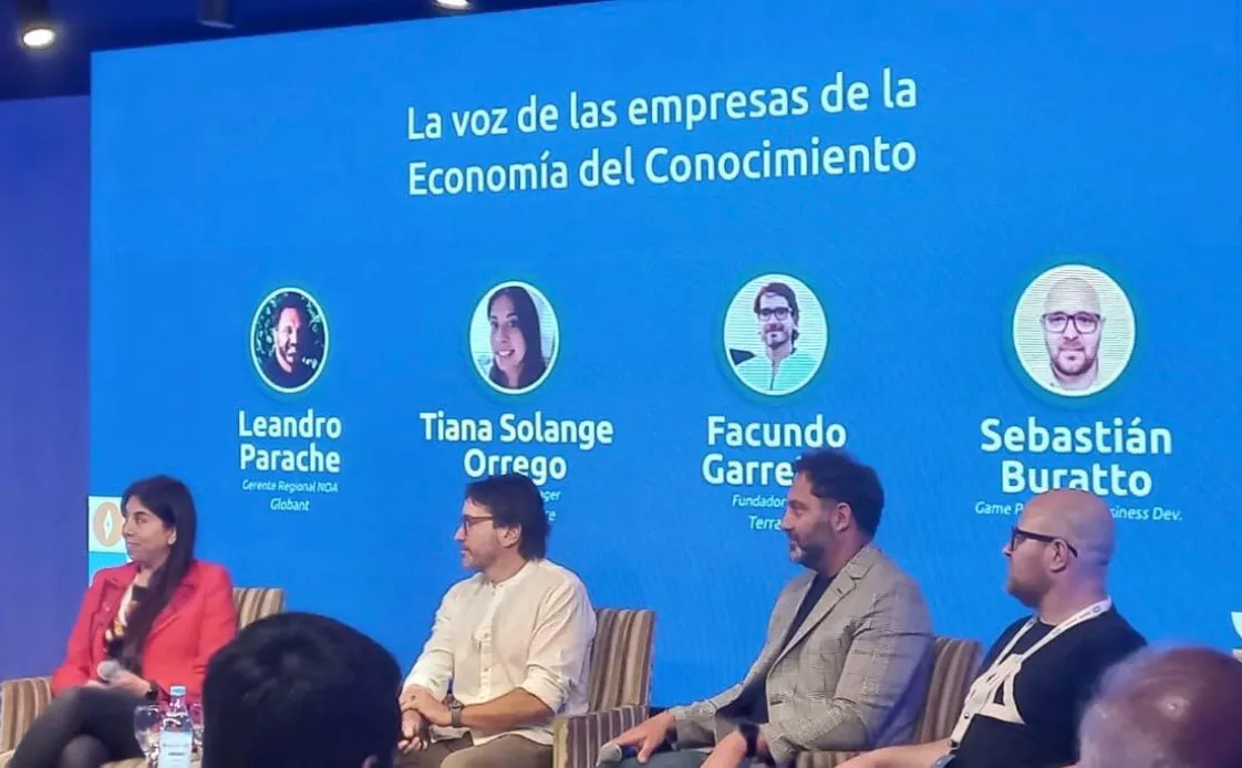 EXPOCON. Los tucumanos Parache, Orrego, Garretón, y Buratto.