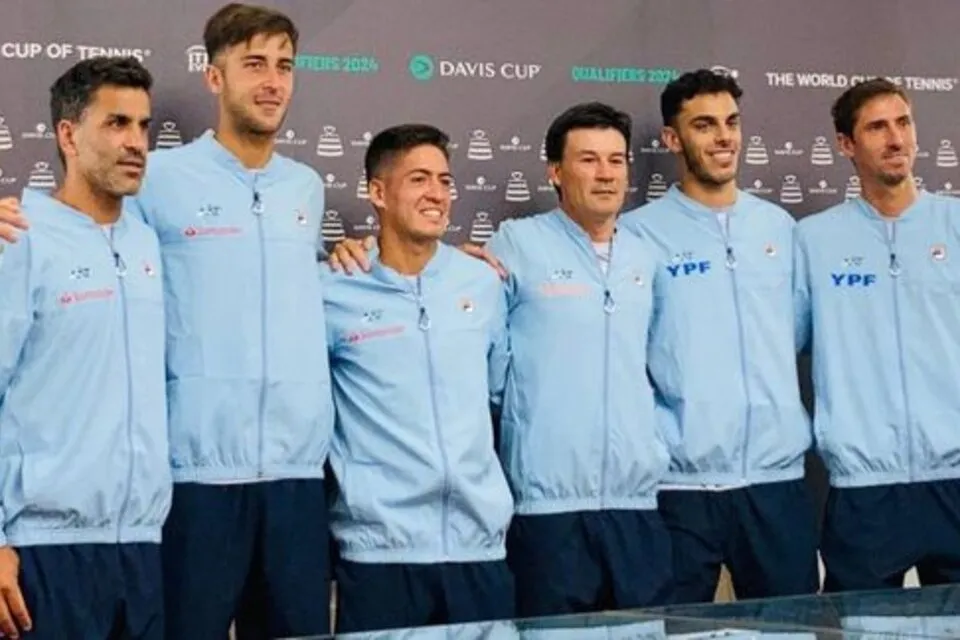 EL REGRESO. Argentina volvió a la fase final de la Davis después de cinco años junto al equipo capitaneado por Guillermo Coria.