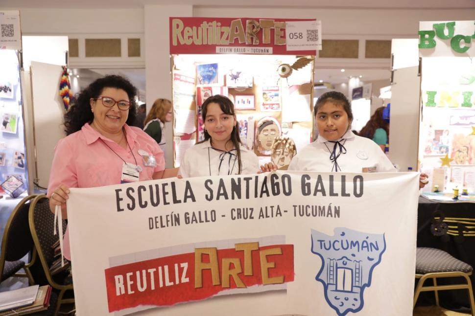 DESTACADO. La escuela Santiago Gallo hizo un trabajo de reciclaje.