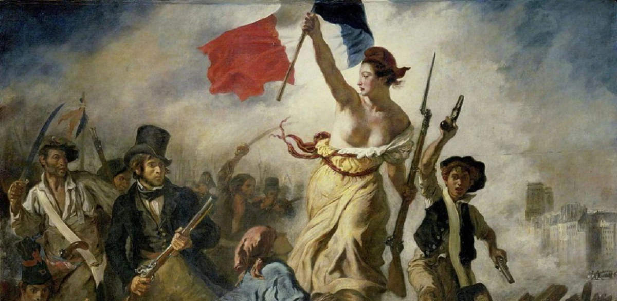 La libertad guiando al pueblo, de Eugene Delacroix. revolucion francesa consecuencias delacroix