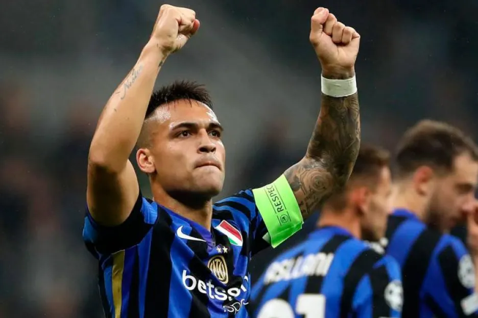 Lautaro Martínez anotó en la goleada de Inter por Champions