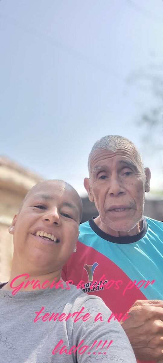 EN CAMINO. Hija y padre luego de entrenarse para la carrera de éste año.