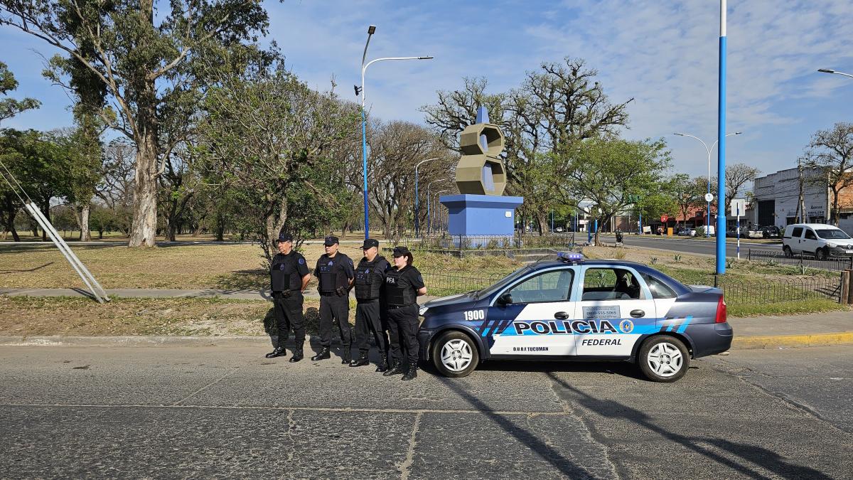 La Policía Federal lanzó este sábado un operativo de seguridad en el Parque 9 de Julio