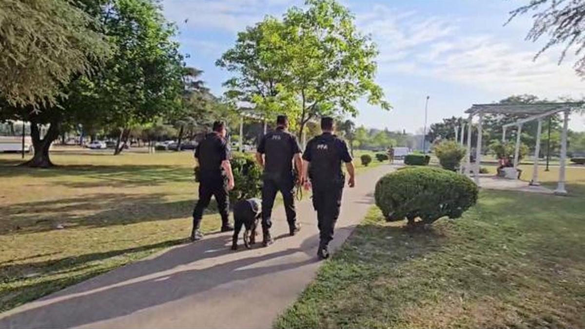 La Policía Federal lanzó este sábado un operativo de seguridad en el Parque 9 de Julio