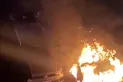 Explotó un auto que circulaba por Virgen de la Merced al 200