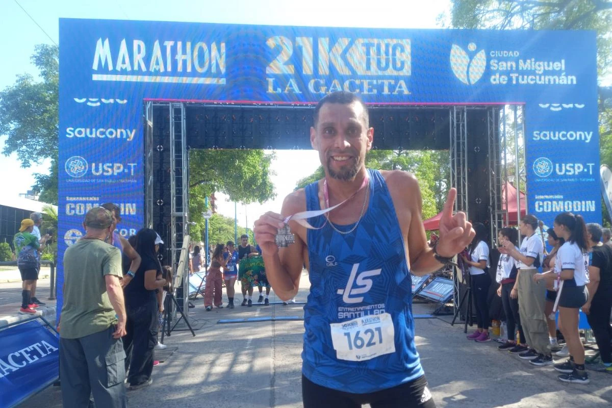 Santillán hizo cais todo el recorrido de los 10K en soledad, al igual que Agustina Landers