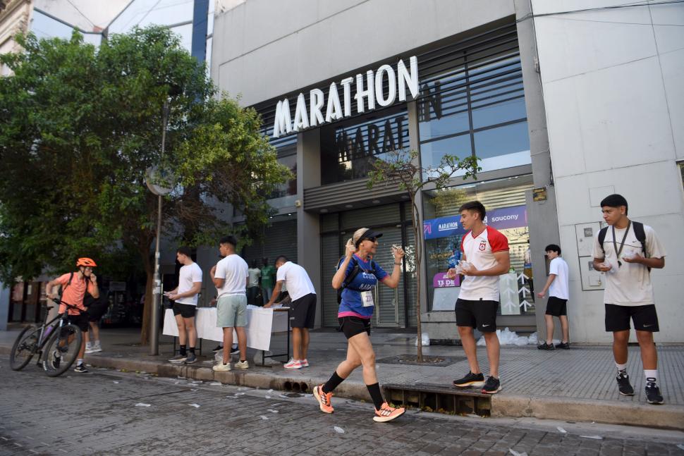 Marathon fue el primer puesto de hidratación. 