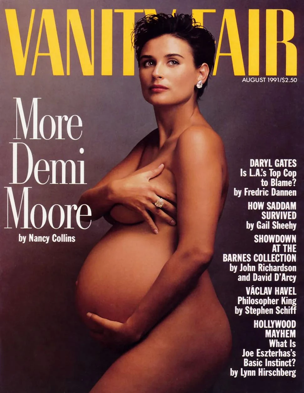 CONMOCIÓN. La tapa de Vanity Fair, publicada en agosto de 1991.