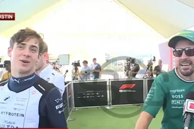 El divertido momento que protagonizaron Fernando Alonso y Franco Colapinto: “Es el nuevo McLaren”