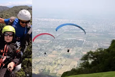 La increíble historia de Nancy, la tucumana de 82 años que se tiró tres veces en parapente