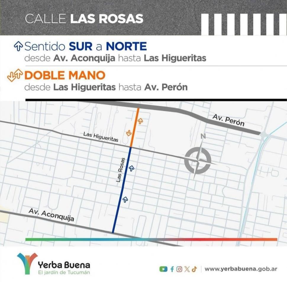 CAMBIOS. El mapa que tendrán en cuenta quienes transitan esas calles.