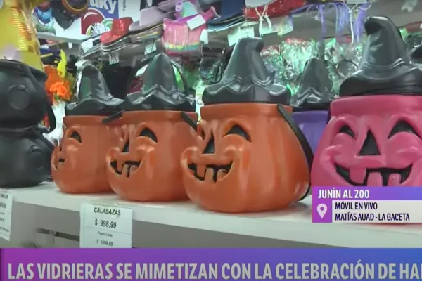 En Tucumán, los comercios también se mimetizan con Halloween