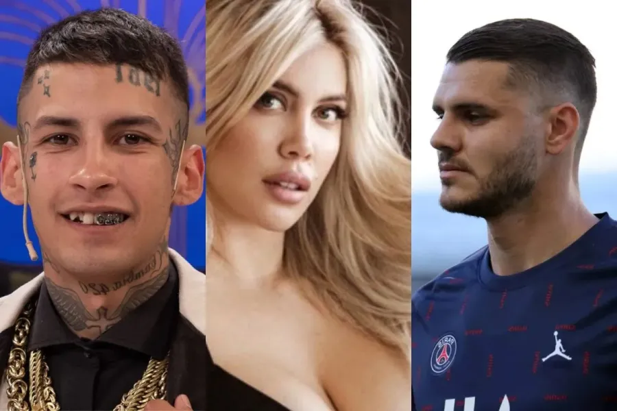 L-Gante, Wanda Nara y Mauro Icardi