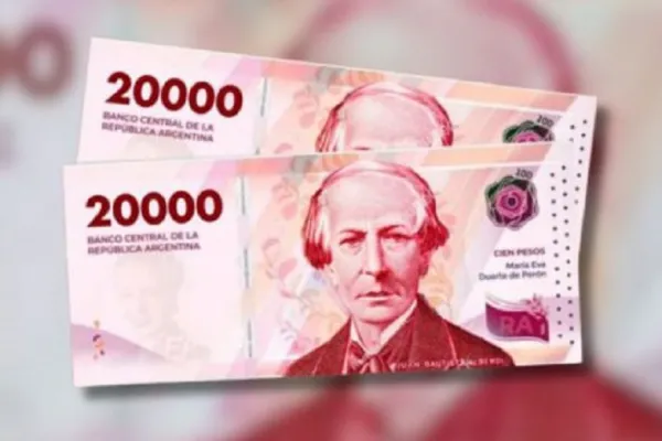 El Banco Central dijo que se demora la salida del billete de $20.000: cuándo llega a los bancos