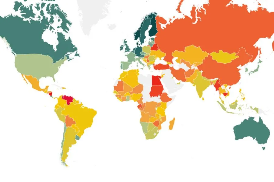 ESTADO DE DERECHO. En el Índice Global del World Justice Project, la Argentina se mantiene en el puesto número 63./worldjusticeproject.org