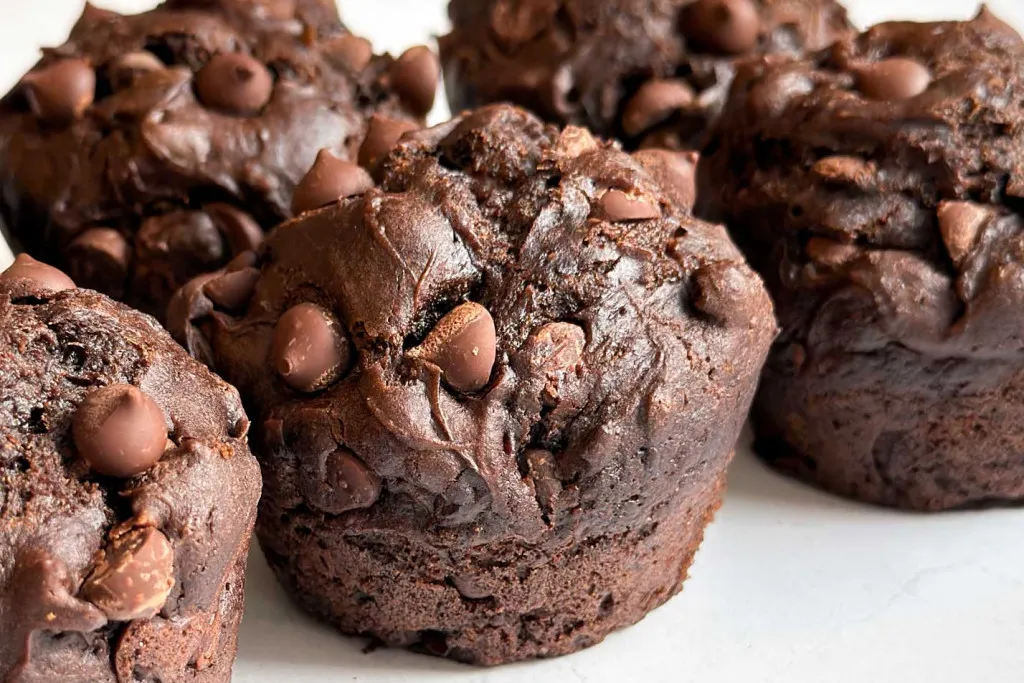 Muffins de chocolate sin gluten en pocos pasos. 