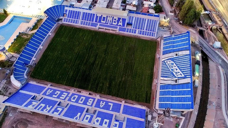 REGRESO A CASA. Godoy Cruz está cerca de estrenar su estadio. La obra sería fundamental para mejorar el barrio y se inaguaría dentro de 15 días.