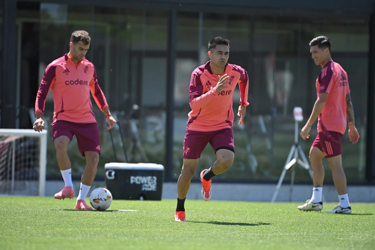 A TODA VELOCIDAD. Pity Martínez se prepara para volver al equipo titular de River Plate.