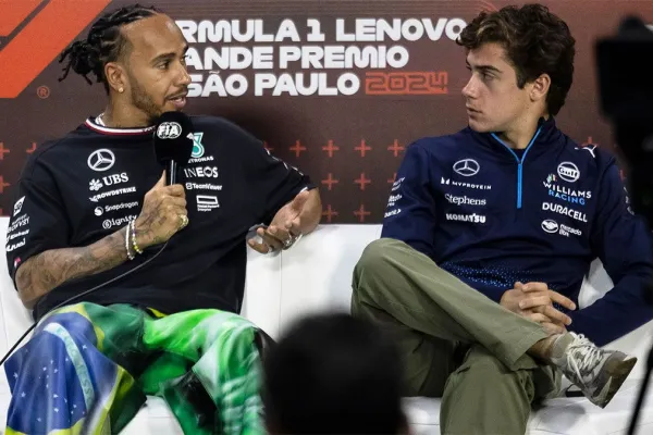 El gesto de Lewis Hamilton con Franco Colapinto en el Gran Premio de Brasil