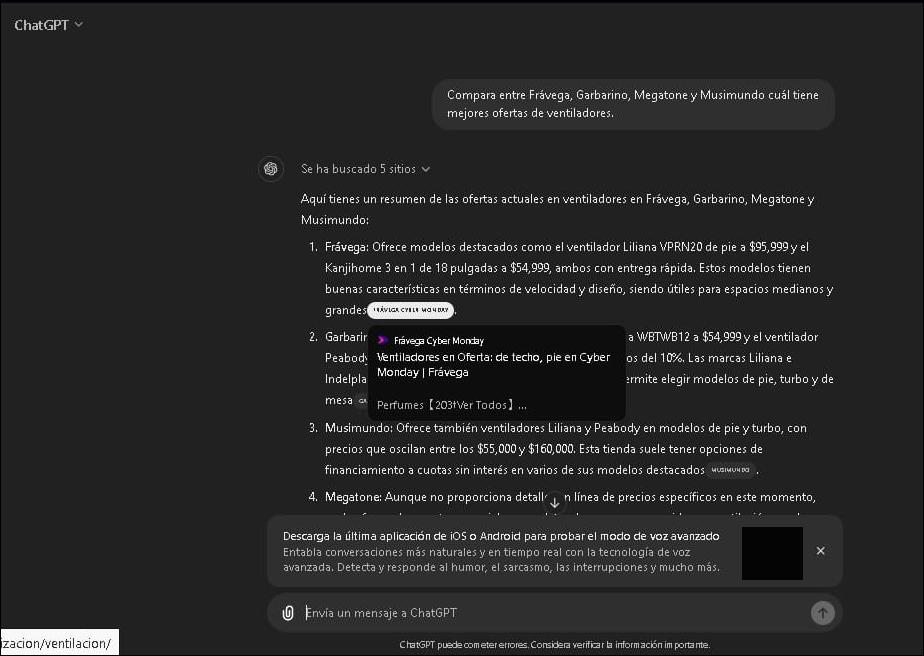 Usá la IA para encontrar los mejores precios en el Cyber Monday