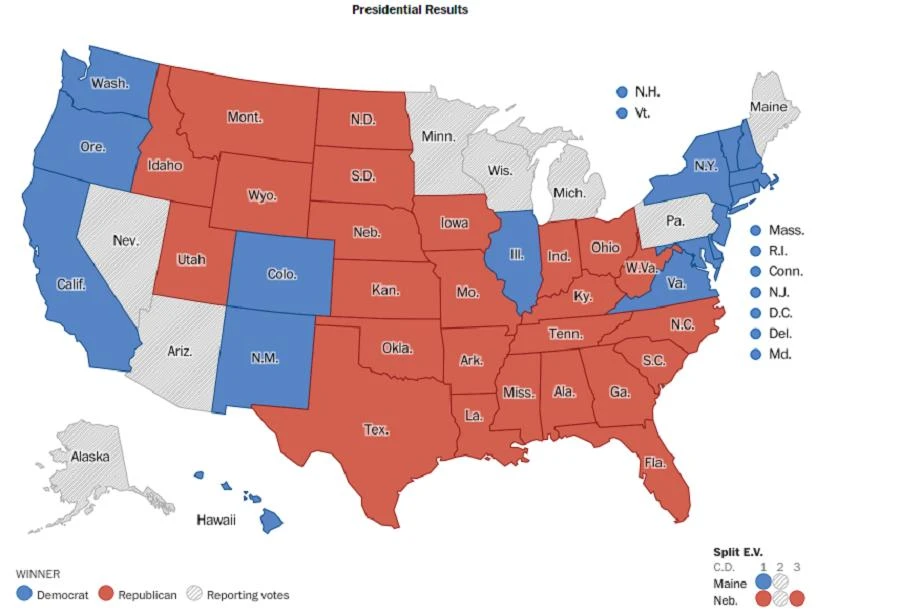 Así se ve el mapa electoral