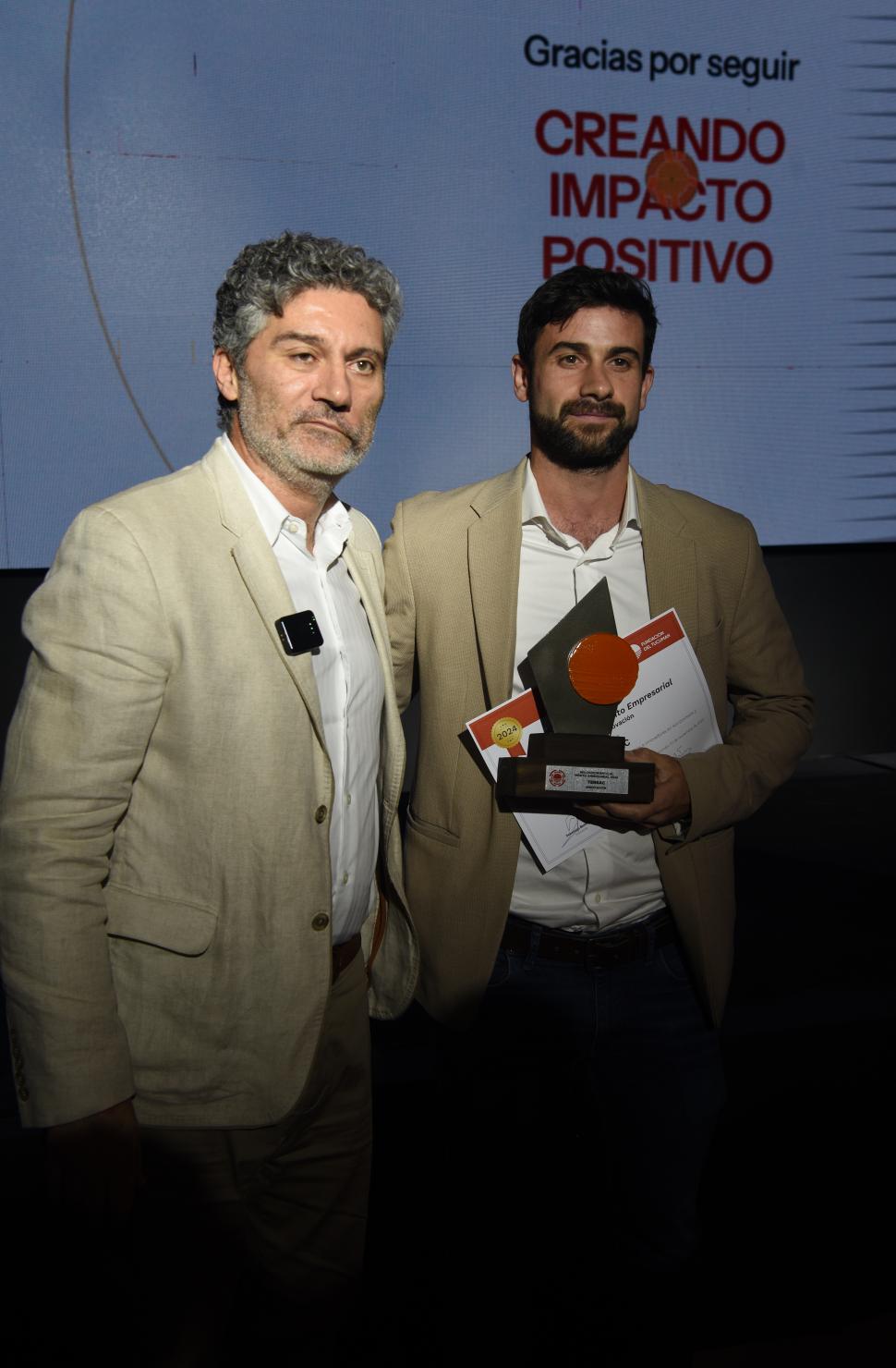 El premio a la innovación fue para Tensac, Tecnología Sustentable.