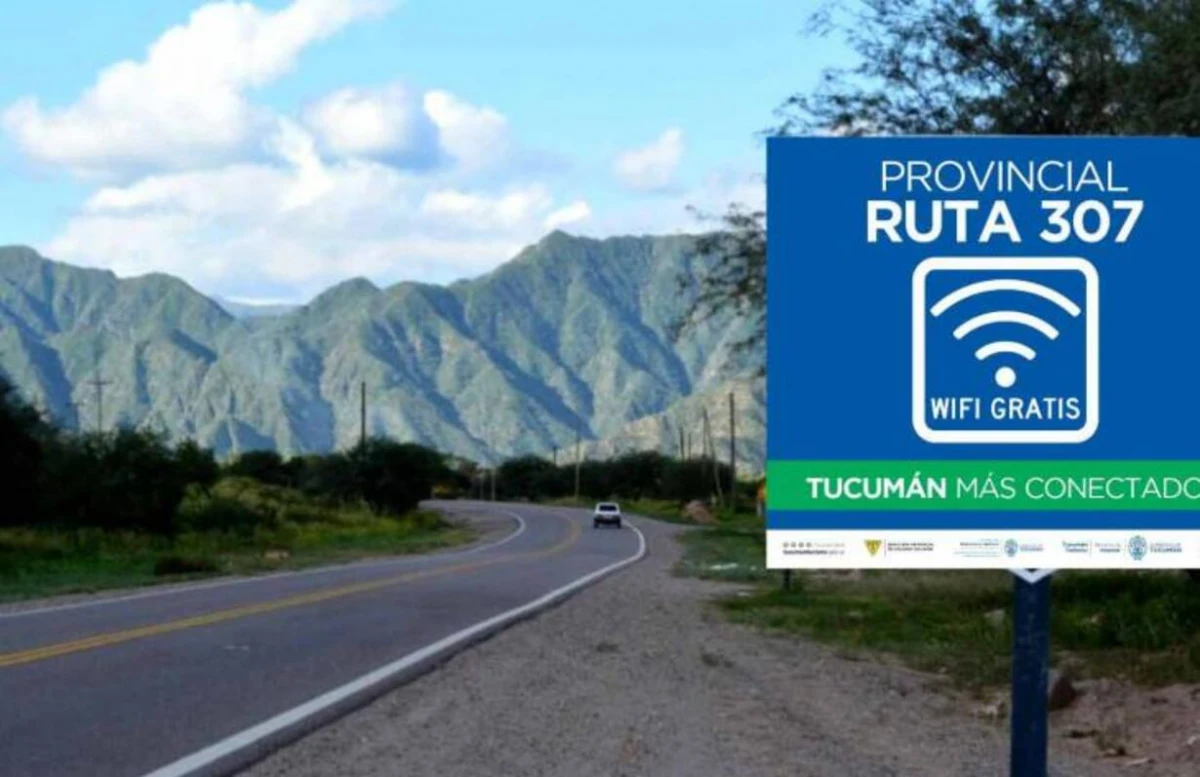 RUTA PROVINCIAL 307. Próximamente habrá Wi-Fi en el que camino que conduce a los valles.