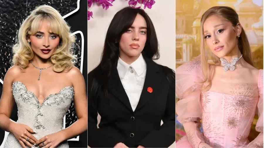 ARTISTAS DE LA MÚSICA. Sabrina Carpenter, Billie Eilish y Ariana Grande se mostraron en contra de la victoria de Trump. / CAPTURA DE PANTALLA.