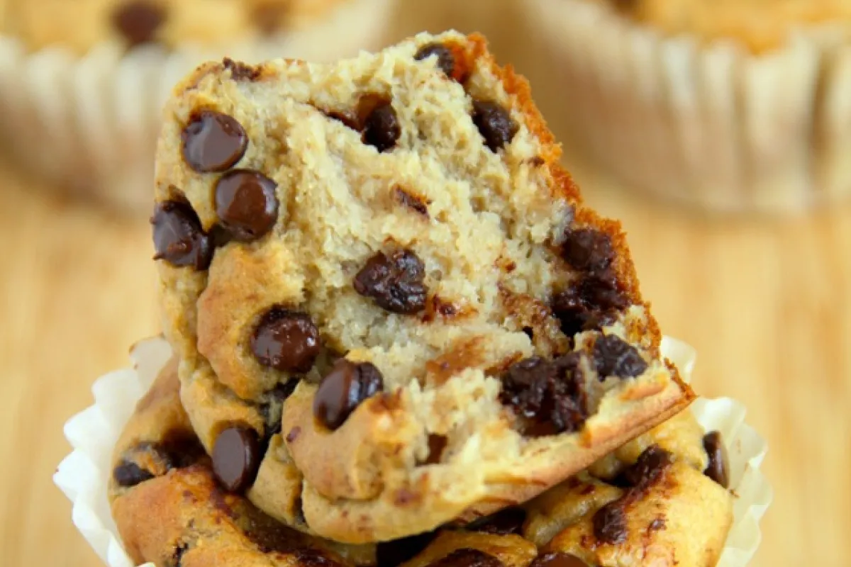 Muffins de avena y yogiur, saludable y fácil de preparar.