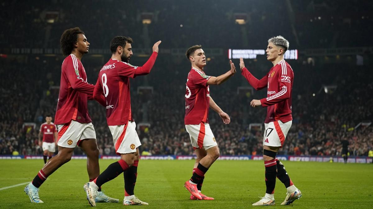 GOLAZO. Garnacho marcó en el triunfo de Manchester United.