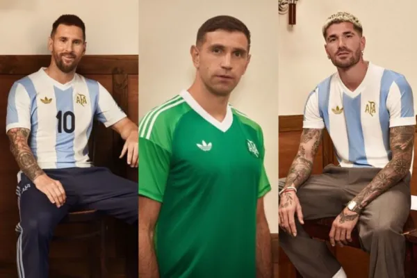 ¡Aquí está! La nueva y hermosa camiseta de la Selección argentina