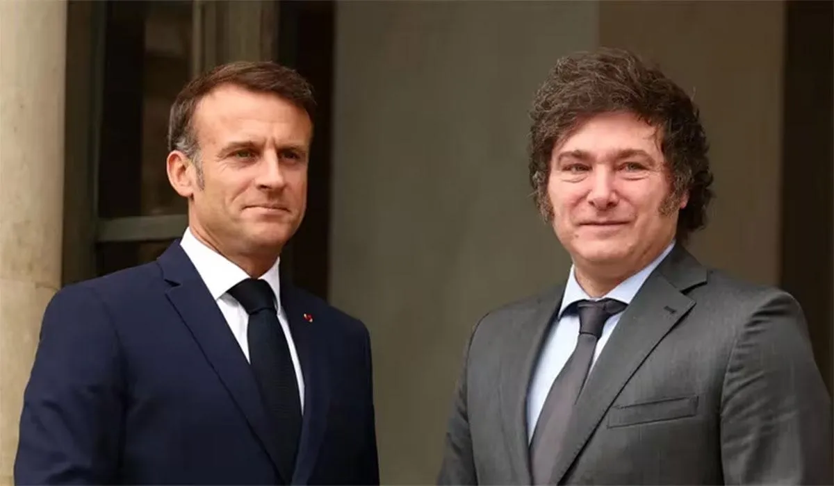 Emmanuel Macron llegó a la Argentina y comparte una cena con Javier Milei