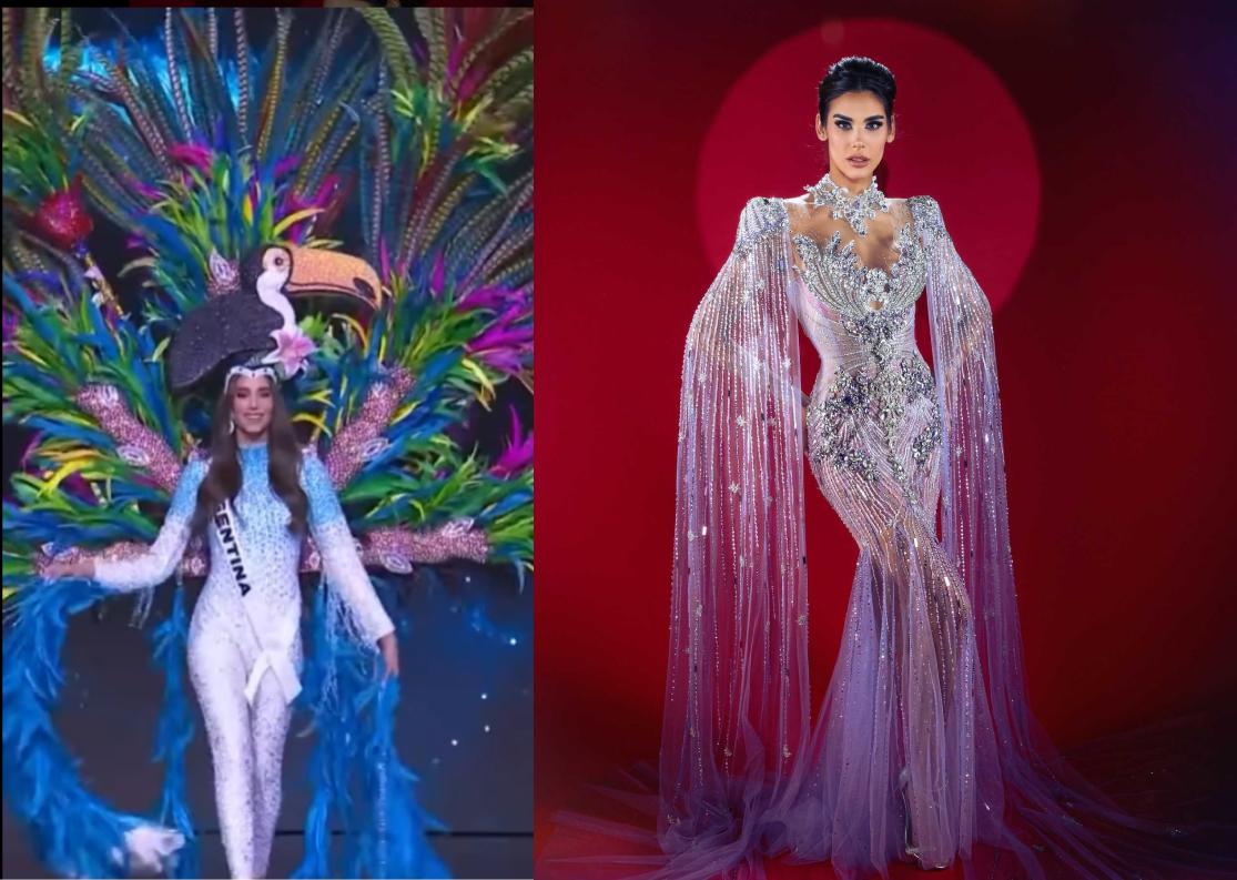 Vestida de las cataratas: el extravagante traje que usó Miss Universo Argentina