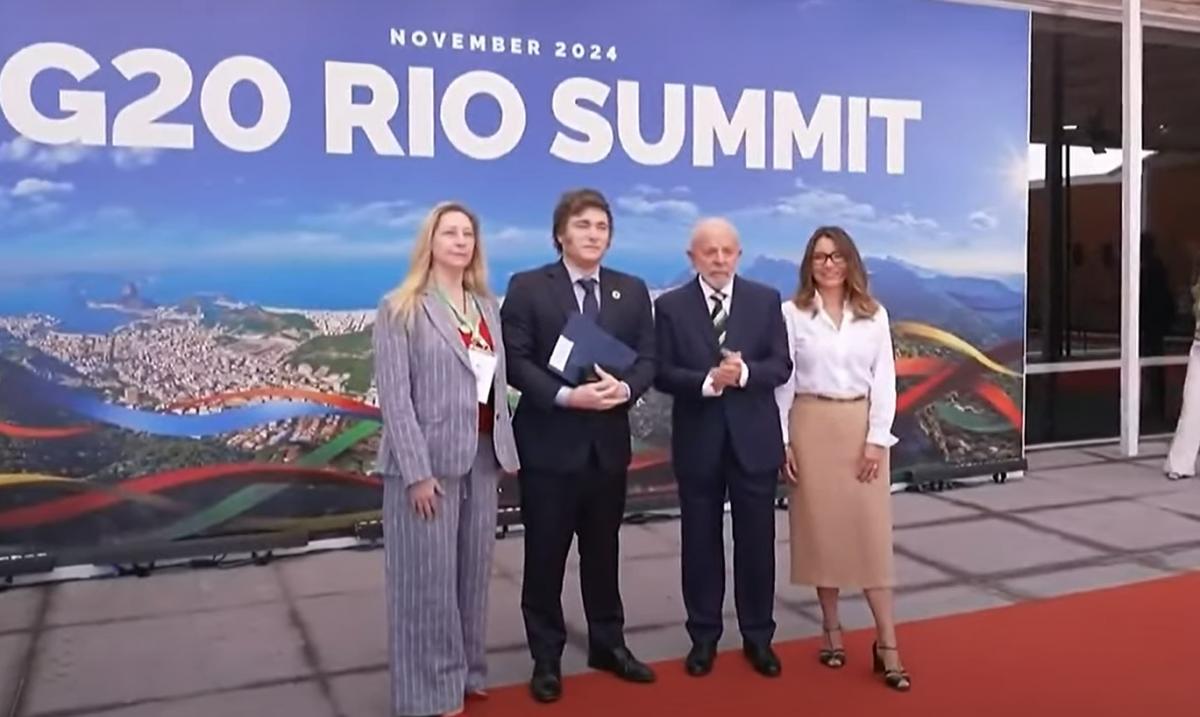 Encuentro entre Milei y Lula da Silva. CAPTURA DE VIDEO