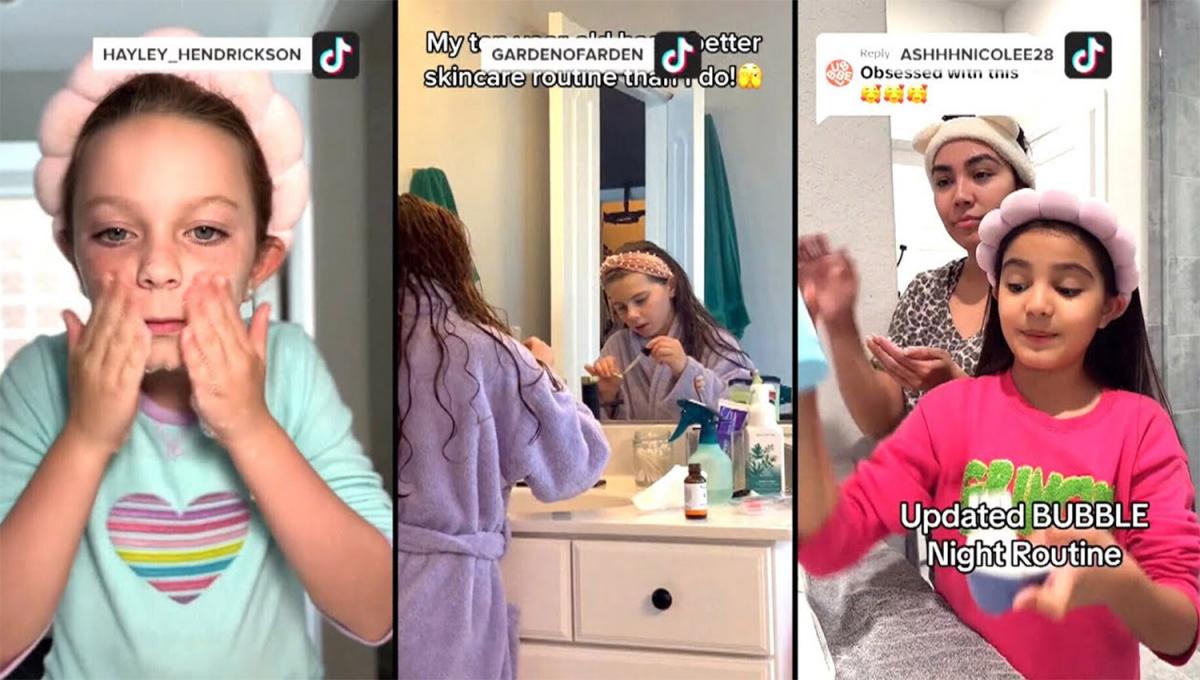 VIRAL. Miles de niñas de todo el mundo se filman y comparten videos mostrando cómo se aplican cremas y maquillaje.