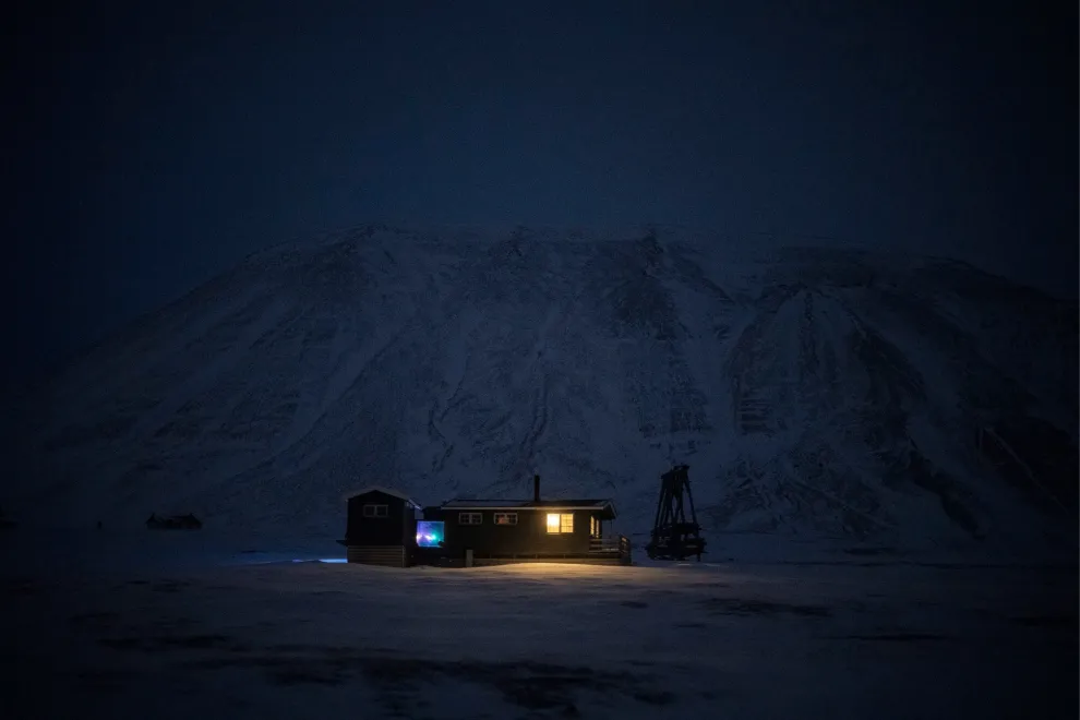 Imágenes de la noche polar noruega.