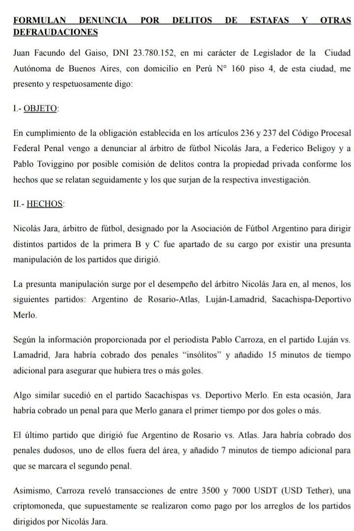 Un legislador porteño denunció penalmente a la AFA: Beligoy, Toviggino y Jara en el centro del escándalo