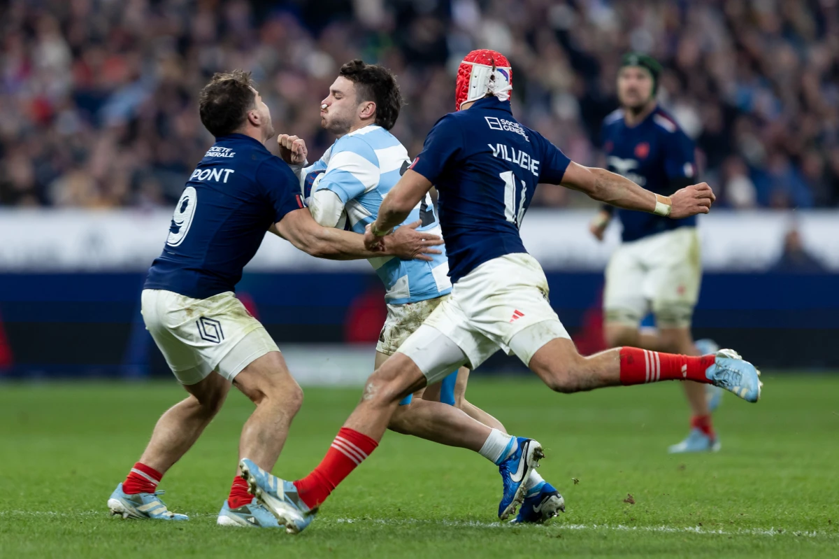 VOLVIÓ. Mateo Carreras, ausente en los dos últimos partidos de Los Pumas por haber sido padre, ingresó desde el banco.