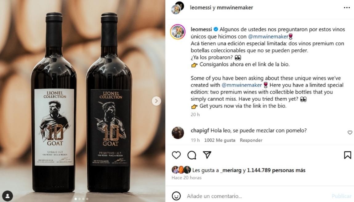 Vinos italianos: el nuevo emprendimiento premium de Lionel Messi