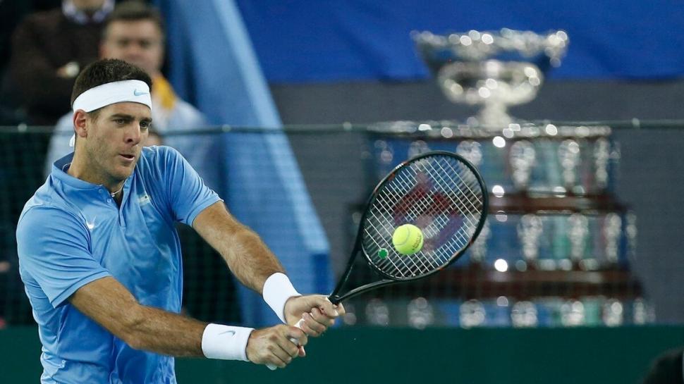 FIGURA. Del Potro tuvo una destacada actuación en la final contra Croacia.