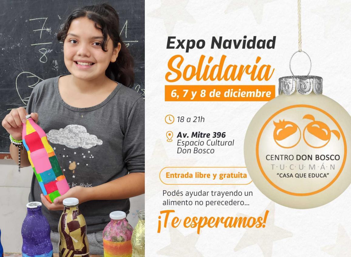 Llega la Expo Navidad Solidaria para ayudar a mantener el ex Comedor Don Bosco