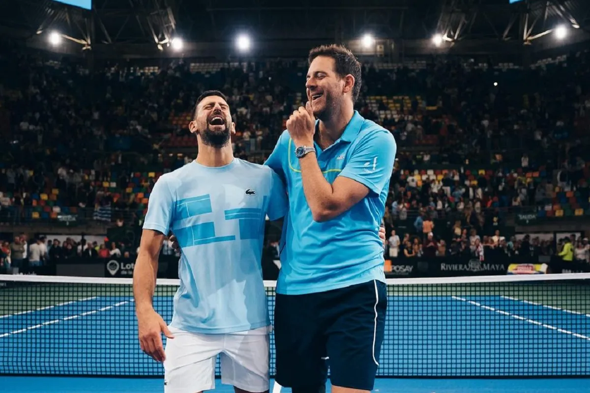 HERMANDAD. Juan Martín del Potro se mostró agradecido con Novak Djokovic.