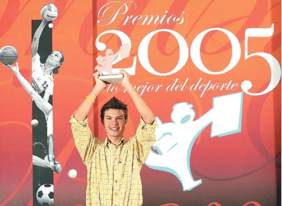 PURA FELICIDAD. Darío Gasco se consagró como el mejor deportista del año 2005. “¡Es increíble que ya hayan pasado 19 años de esa premiación!”, dijo el “Mono”. la gaceta / foto de juan pablo sanchez noli (archivo)